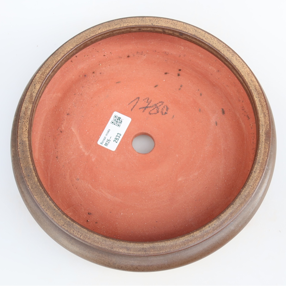 Keramická Miska  23,5 x 23,5 x 7 cm , barva hnědá