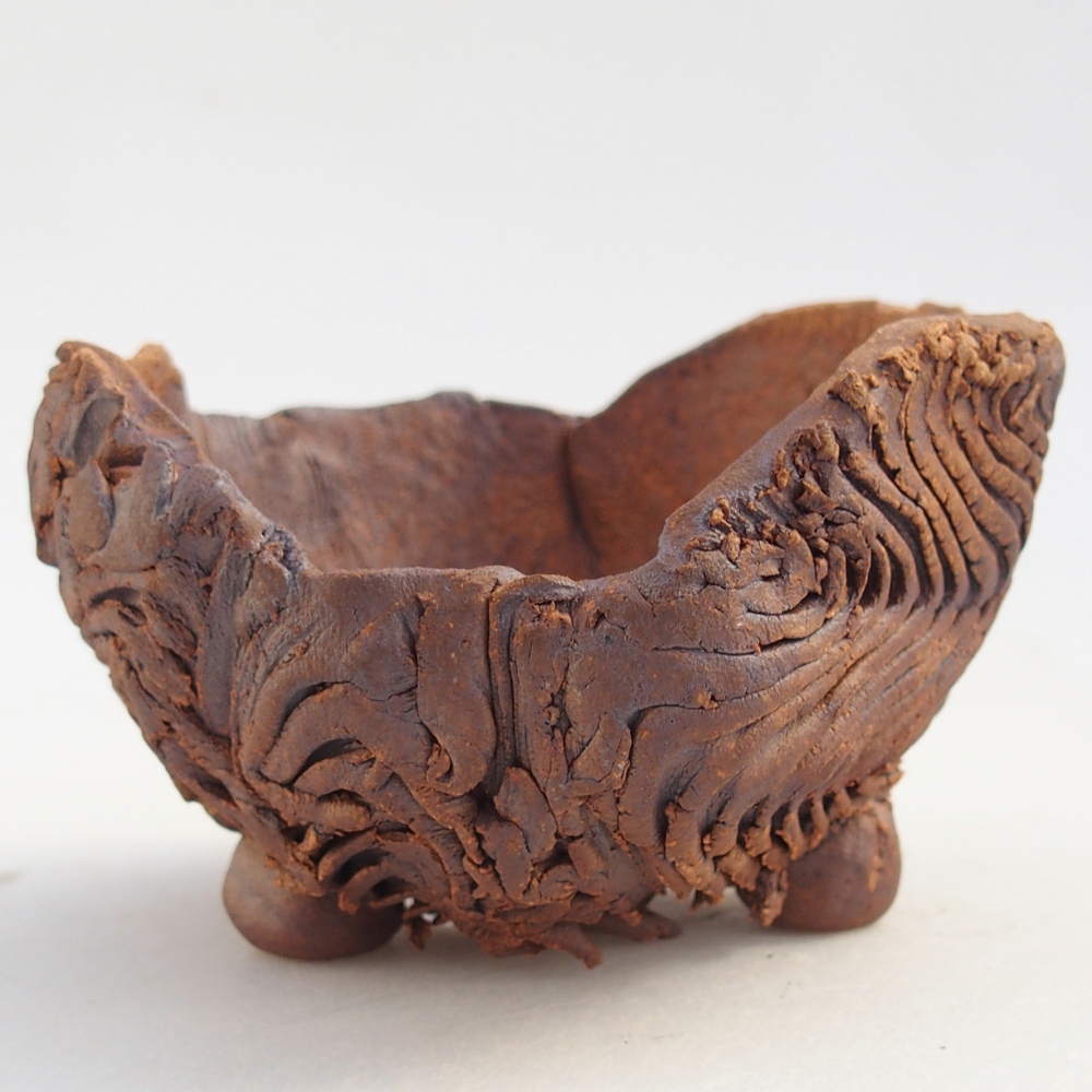 Keramická Skořápka 8,5 x 8 x 5,5 cm , barva hnědá