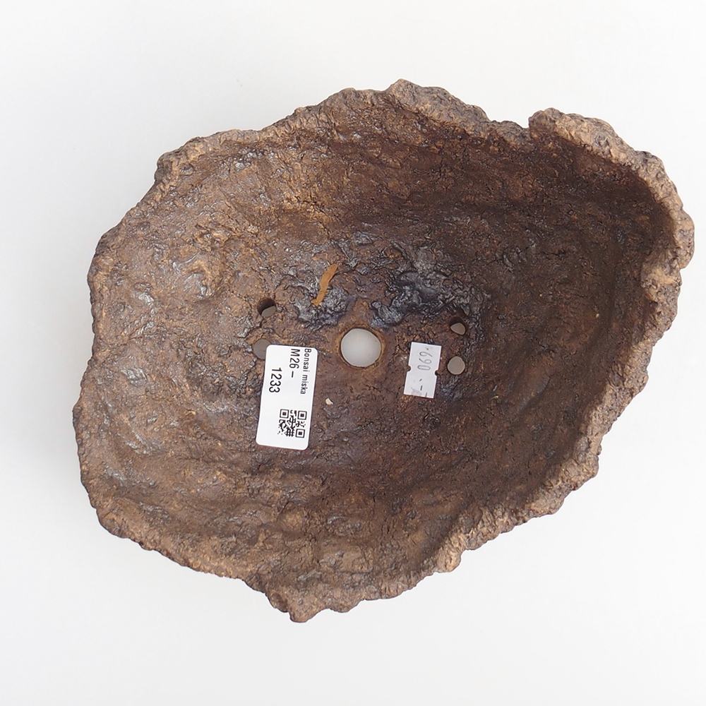 Keramická Skořápka 19 x 16 x 16 cm , barva hnědá