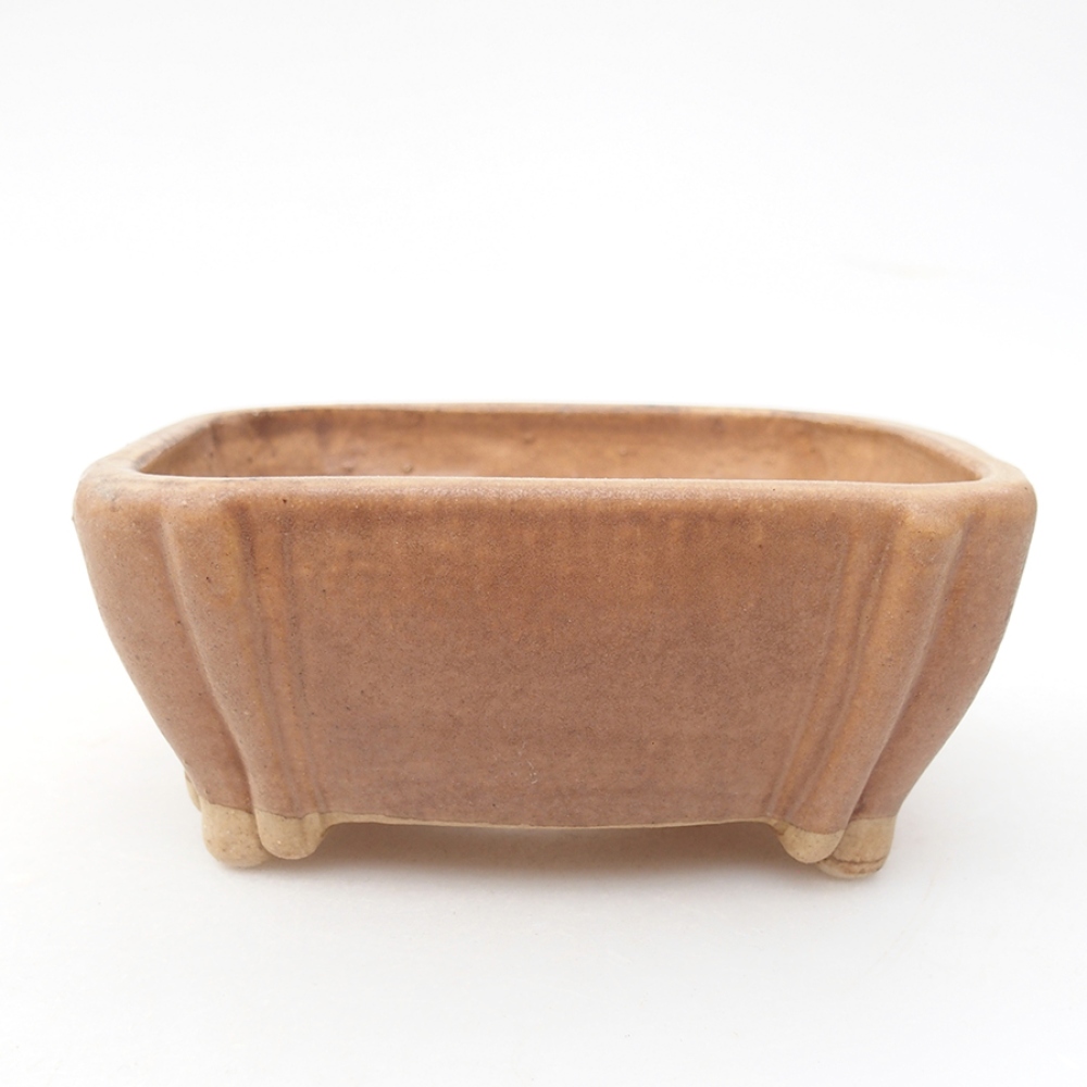 Keramická bonsai miska 10,5 x 8,5 x 4 cm, barva růžová