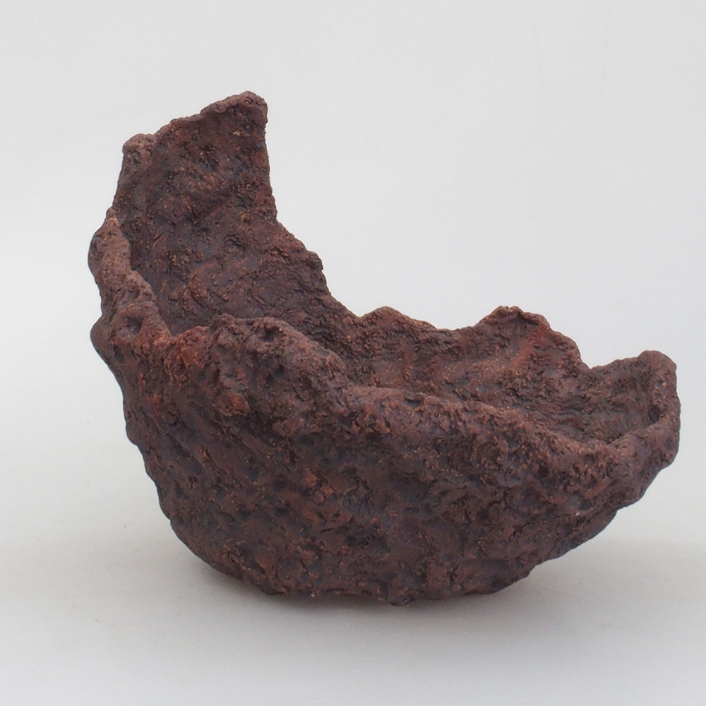 Keramická Skořápka  18 x 15 x 18 cm , barva hnědá