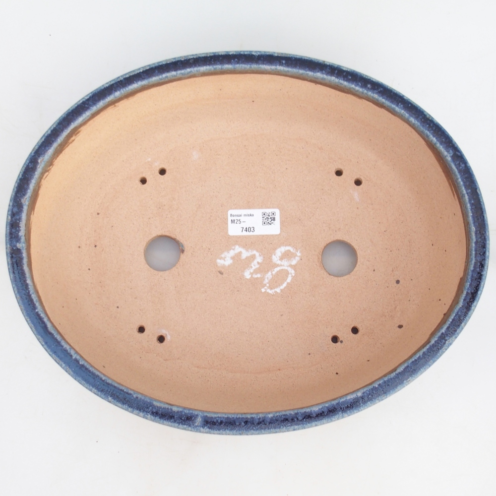 Bonsai miska 33 x 26,5 x 9,5 cm , barva modrá