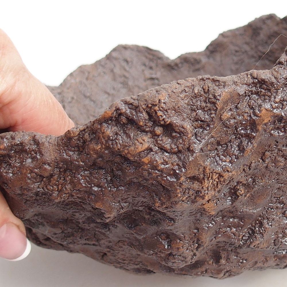 Keramická Skořápka 25 x 21 x 21 cm , barva hnědá