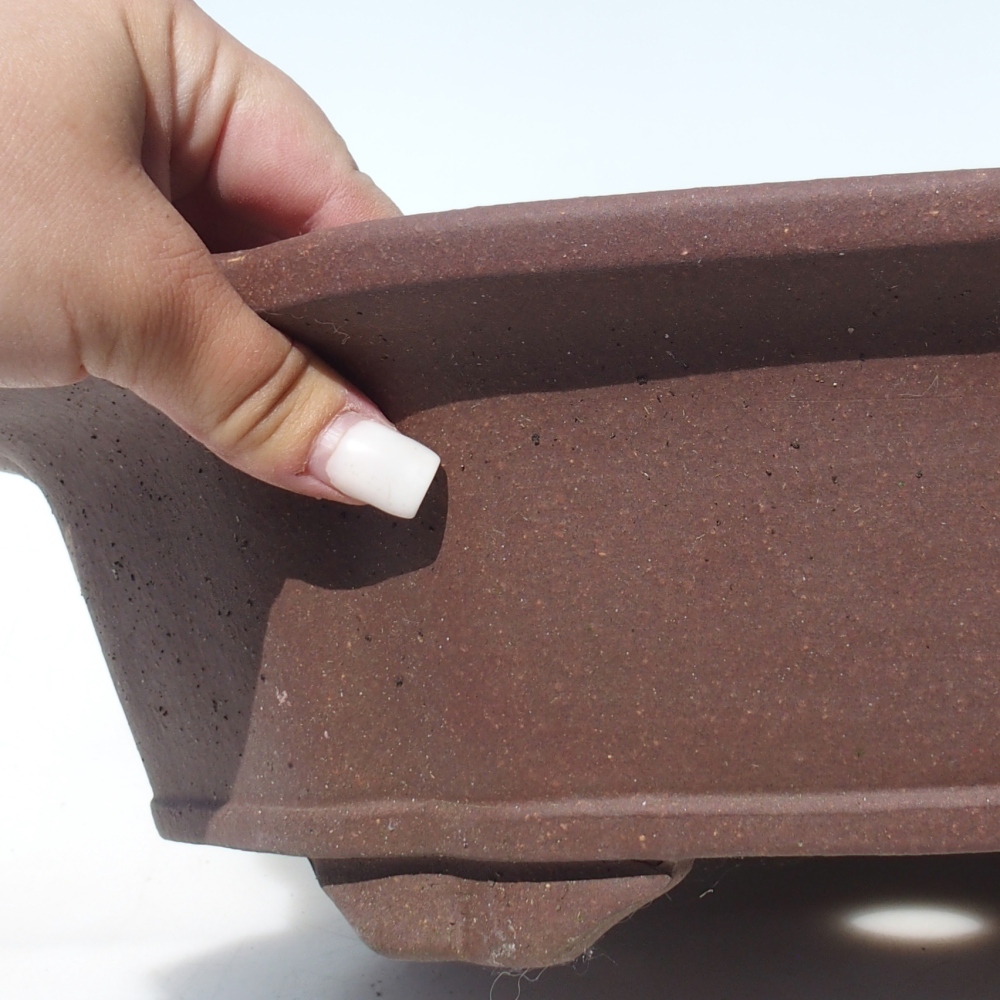 Bonsai miska 38 x 38 x 10,5 cm berva hnědá