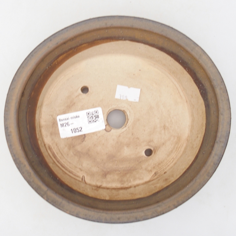 Keramická bonsai miska 17,5 x 16 x 5 cm, barva hnědá