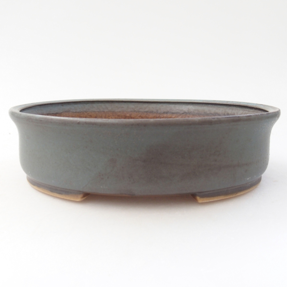 Keramická bonsai miska 17,5 x 16 x 4,5 cm, barva modrá