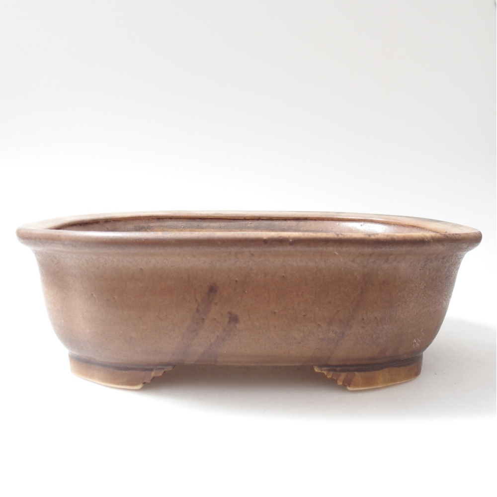 Keramická bonsai miska 25 x 21 x 8 cm, barva růžová