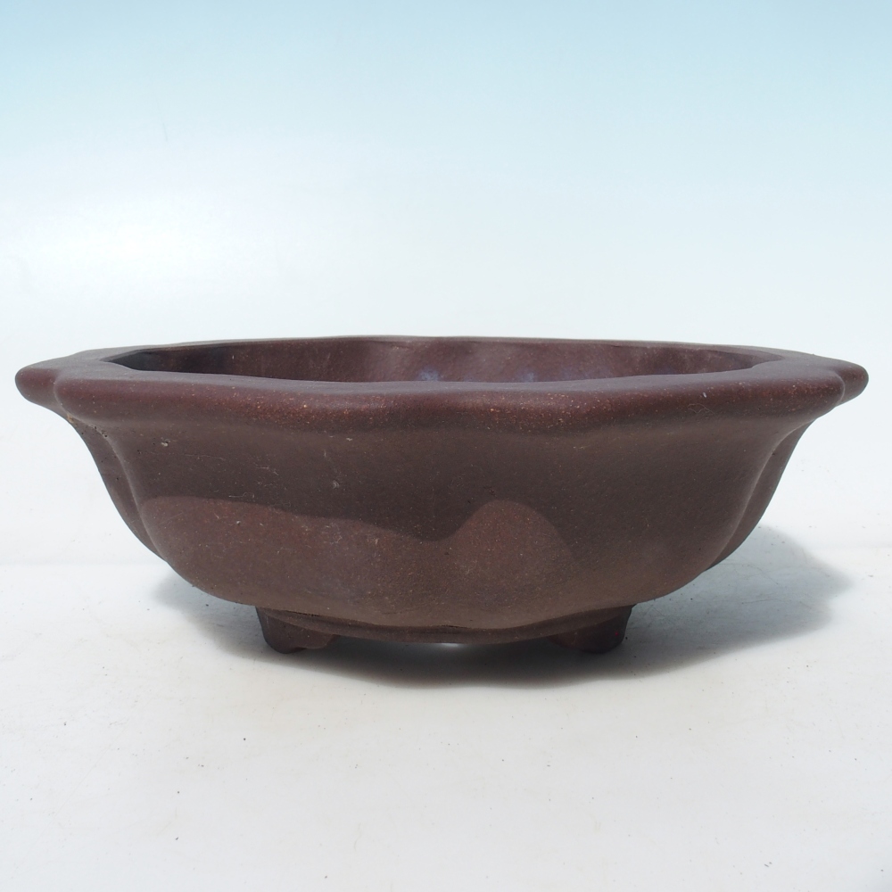 Bonsai miska 28 x 28 x 9,5 cm berva hnědá