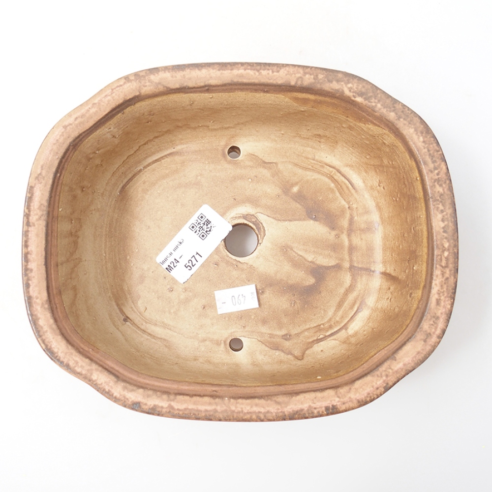 Keramická bonsai miska 20 x 16 x 7 cm, barva růžová