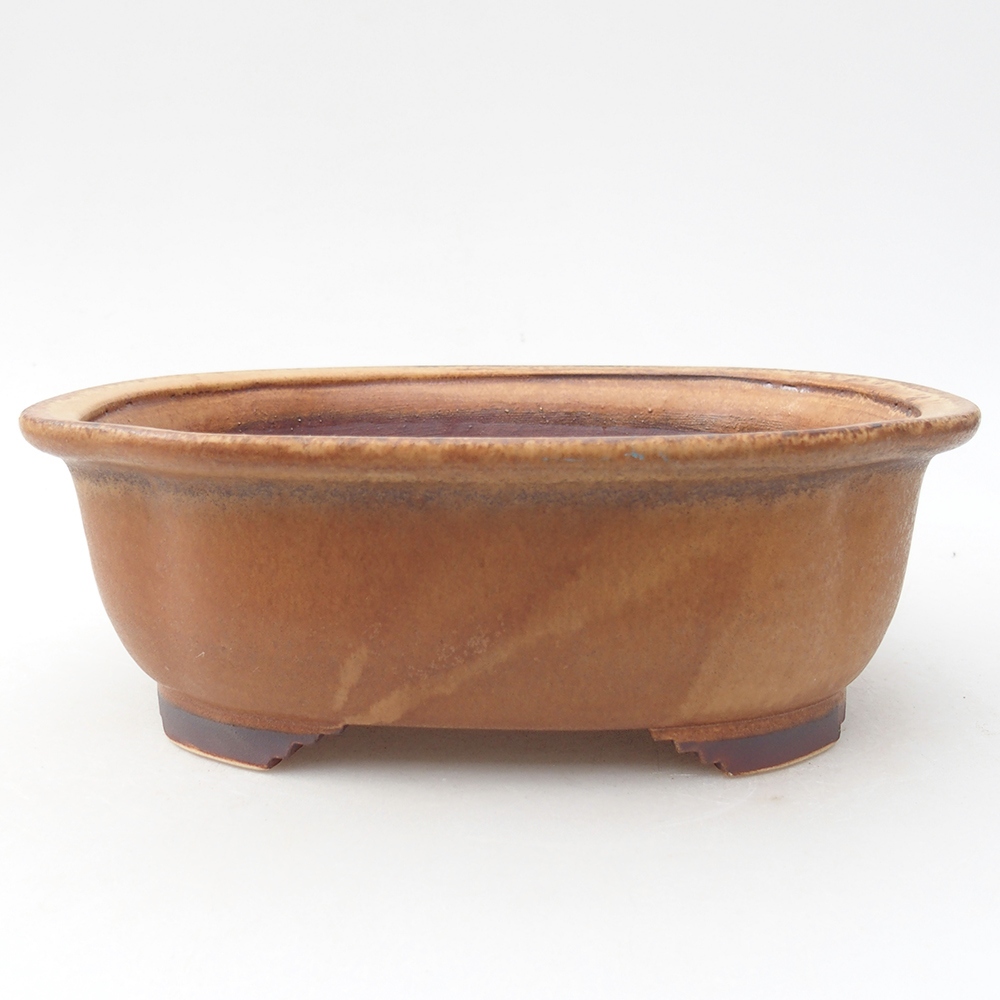 Keramická bonsai miska 20 x 16,5 x 6,5 cm, barva růžová