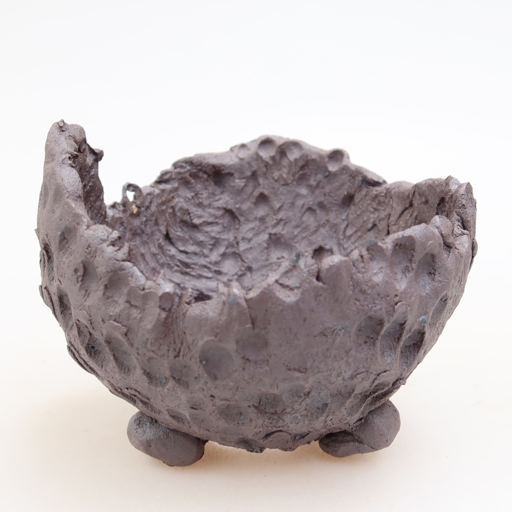 Keramická Skořápka  10 x 9,5 x 7 cm , barva kovová