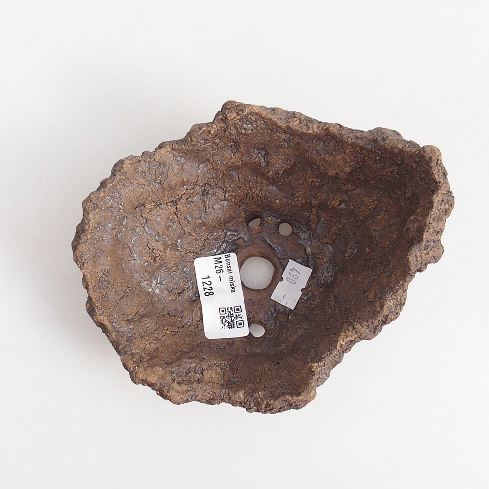 Keramická Skořápka 13 x 11 x 11 cm , barva hnědá