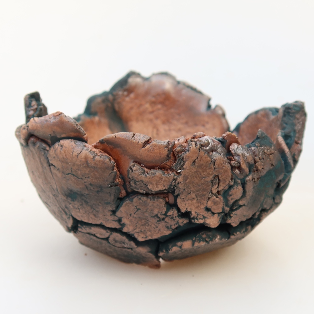 Keramická Skořápka  9 x 8 x 5,5 cm , barva zelená