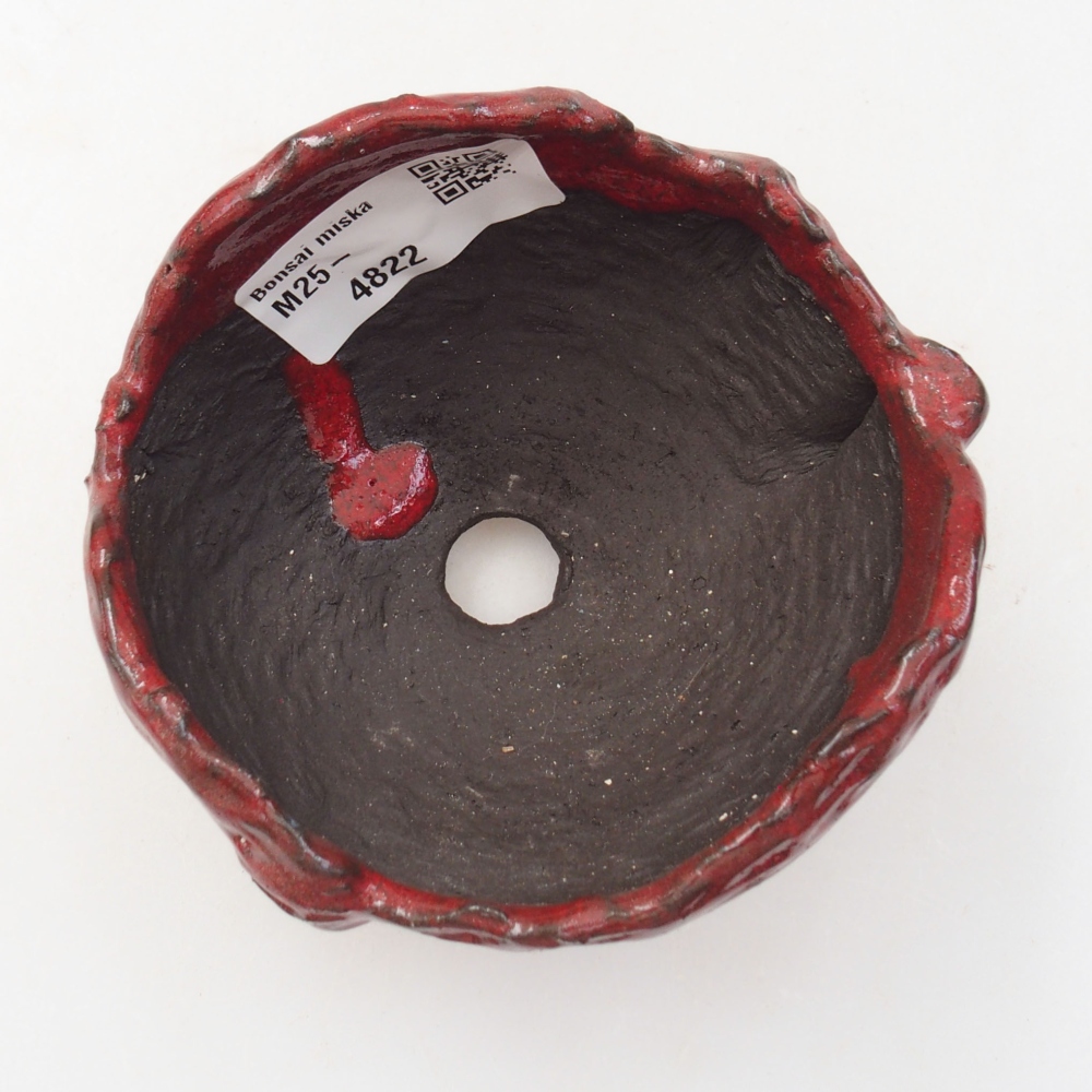 Keramická Skořápka  8,5 x 8 x 6 cm , barva červená