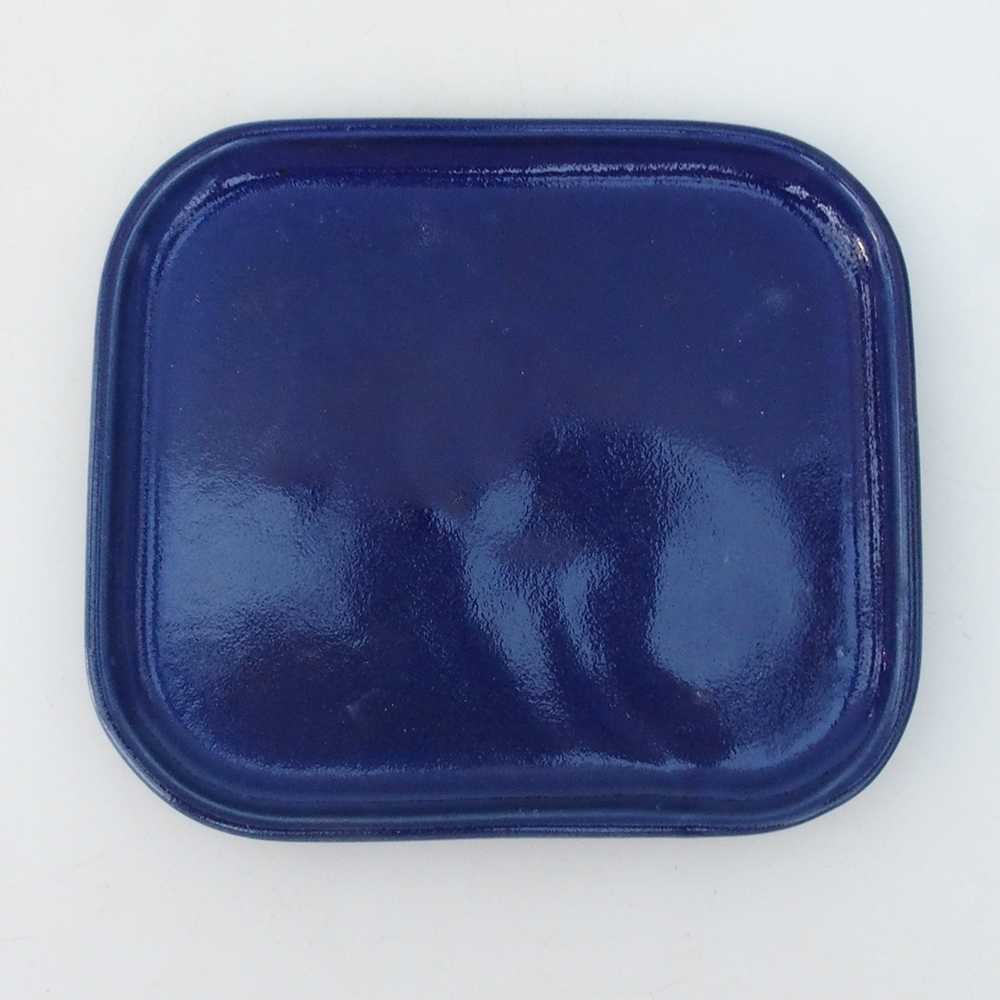 Keramická podmiska H37 -14,5 x 13 x 1 cm - modrá