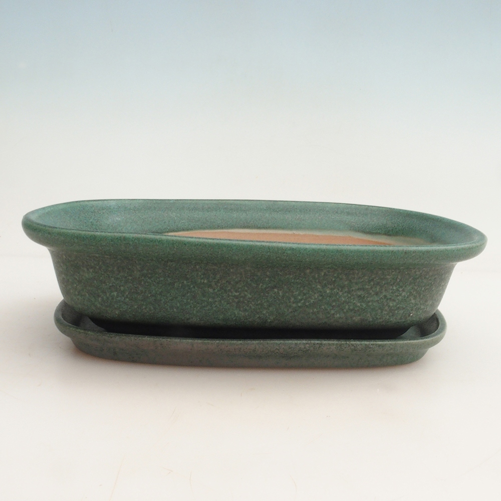 Bonsai miska + podmiska H25 - 23 x 17 x 5,5 cm.