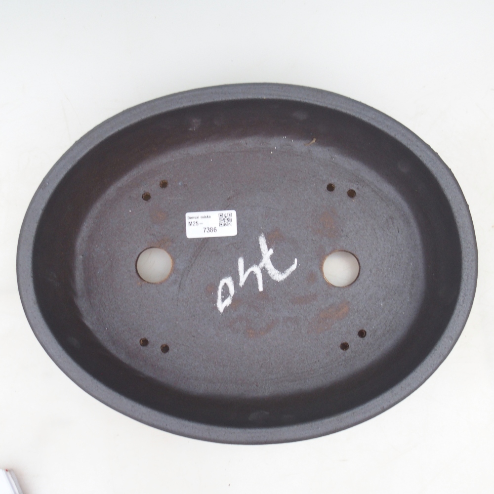 Bonsai miska 32,5 x 25,5 x 7 cm , barva hnědá