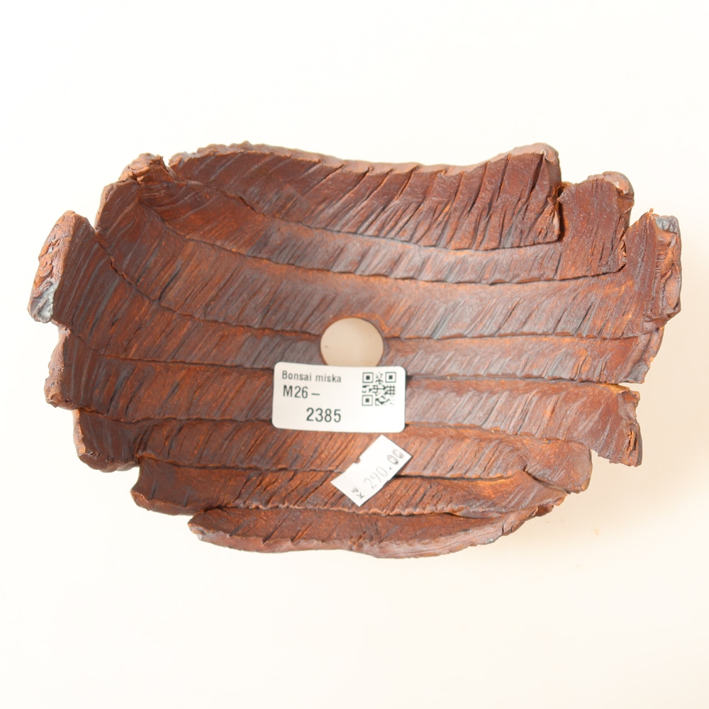 Keramická Skořápka  14,5 x 11 x 11 cm , barva hnědá