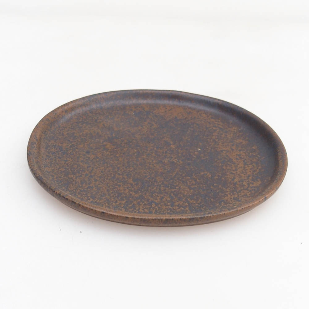 Keramická podmiska H30 - 12,5 x 10,5 x 1 cm - hnědá