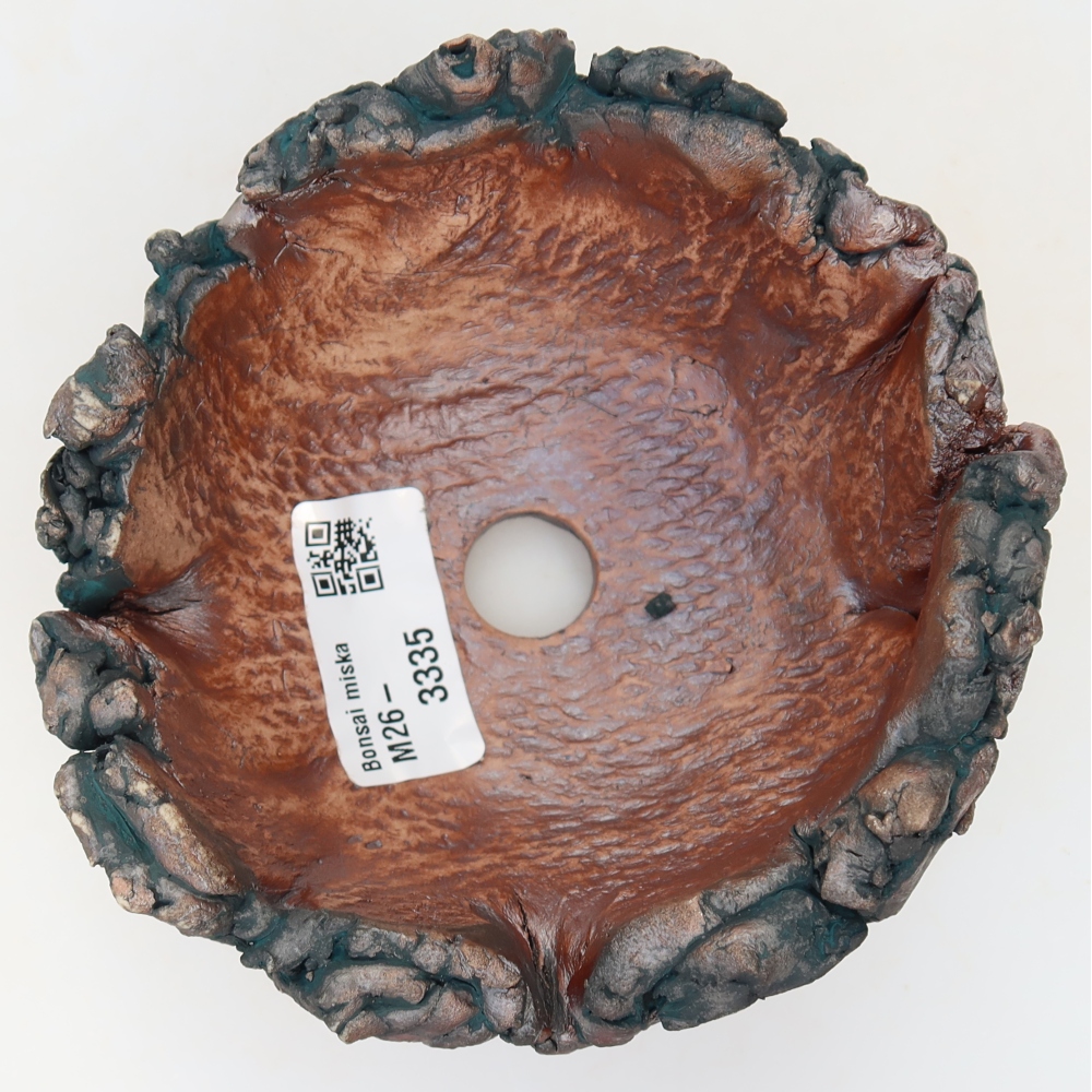Keramická Skořápka  11,5 x 11,5 x 8 cm , barva zelená