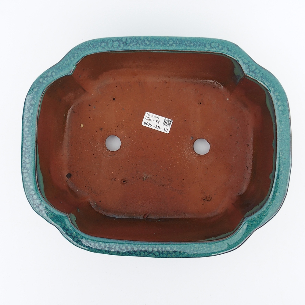 Miska 32 x 26 x 10,5  cm barva zelenomodrá