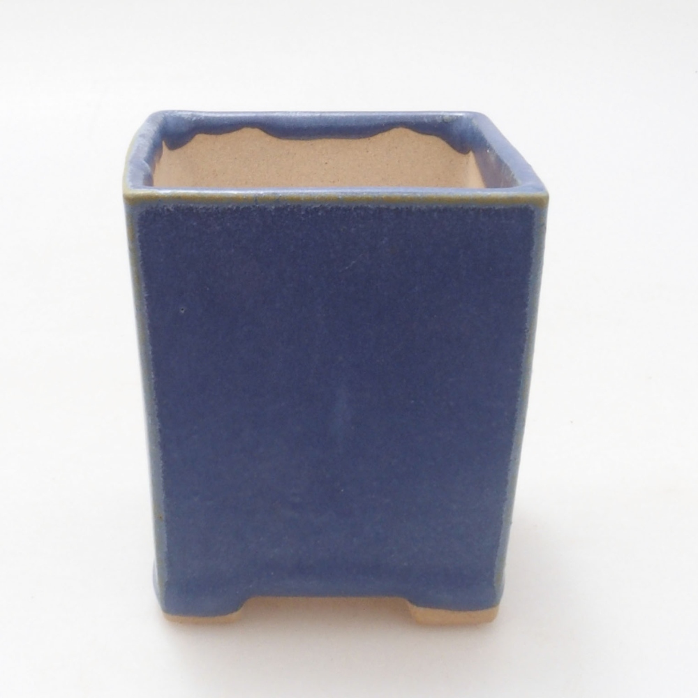 Mini bonsai miska 5,5 x 5,5 x 6,5 cm, barva modrá