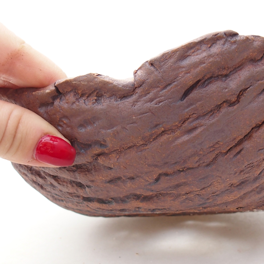 Keramická Skořápka  19 x 17 x 7 cm , barva hnědá