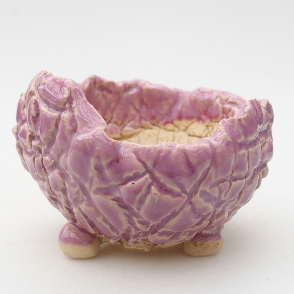 Keramická Skořápka  9 x 9 x 6,5 cm , barva fialová