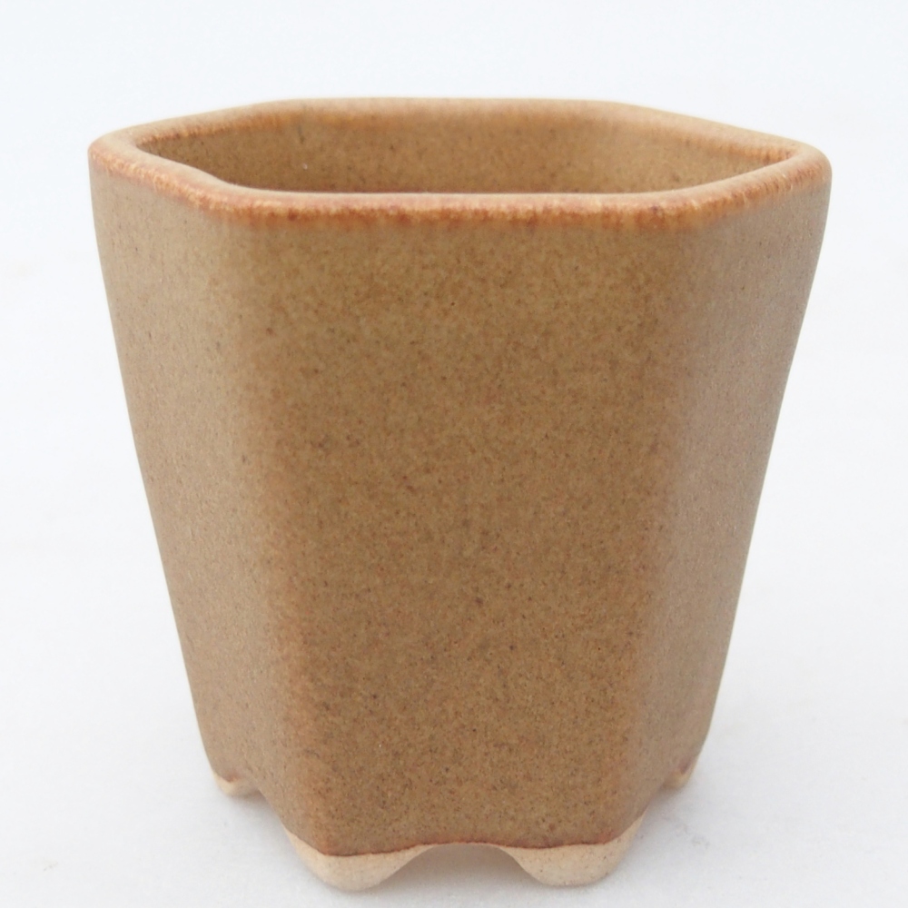 Mini bonsai miska 5,5 x 5 x 5 cm, barva hnědá