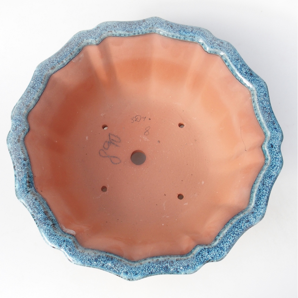 Miska 30,5 x 30,5 x 11,5 cm barva modrobílá