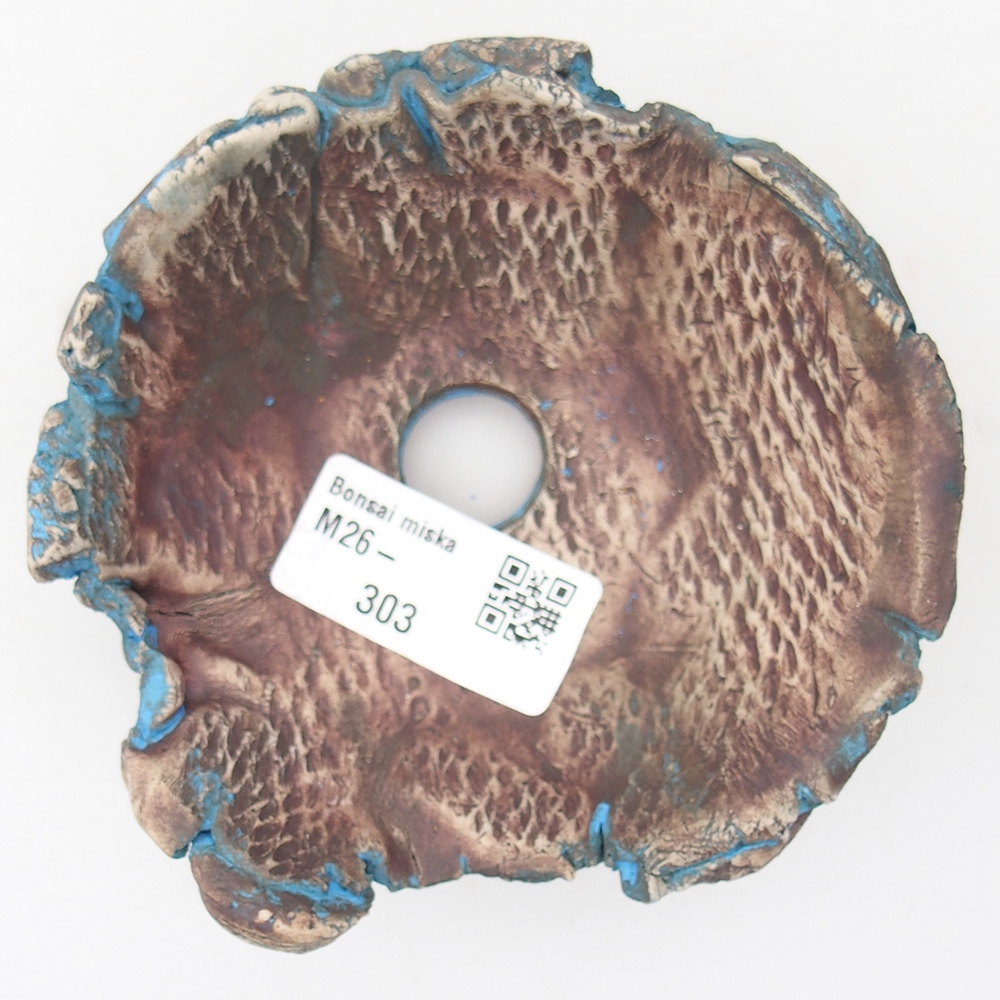 Keramická Skořápka  11 x 10 x 5 cm , barva modrá