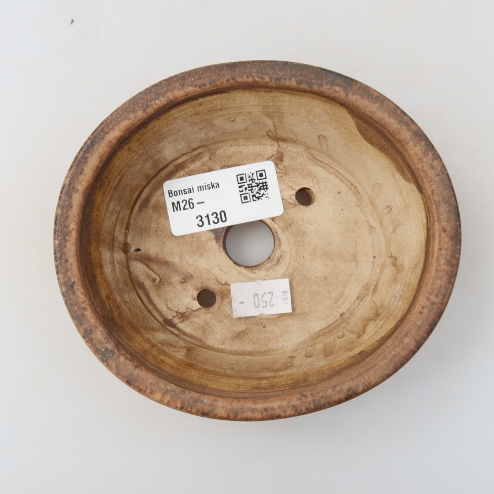 Keramická bonsai miska 13 x 11,5 x 4 cm, barva růžová