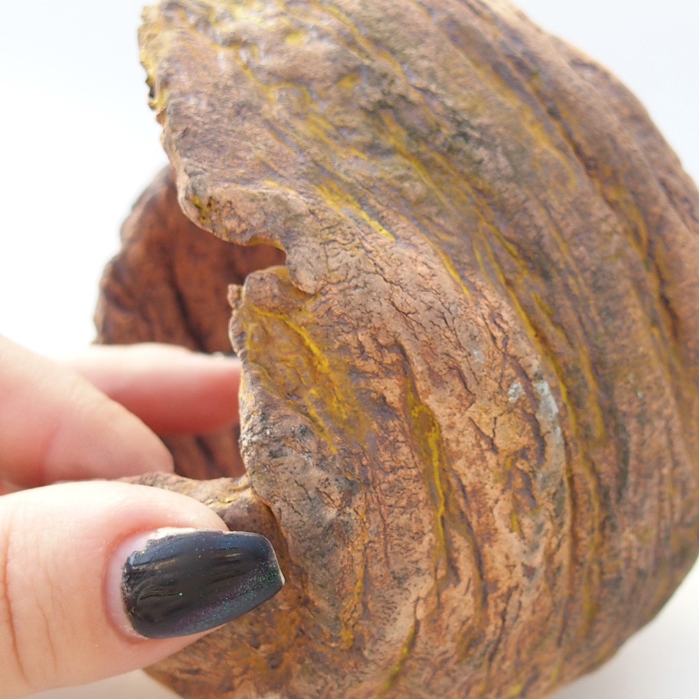 Keramická Skořápka 10 x 9 x 12 cm , barva žlutá