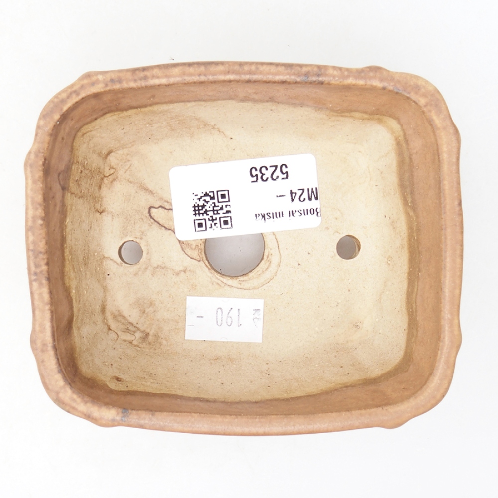 Keramická bonsai miska 10,5 x 8,5 x 4 cm, barva růžová