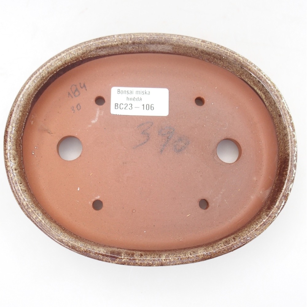 Miska 18,5 x 15 x 4 cm barva hnědá