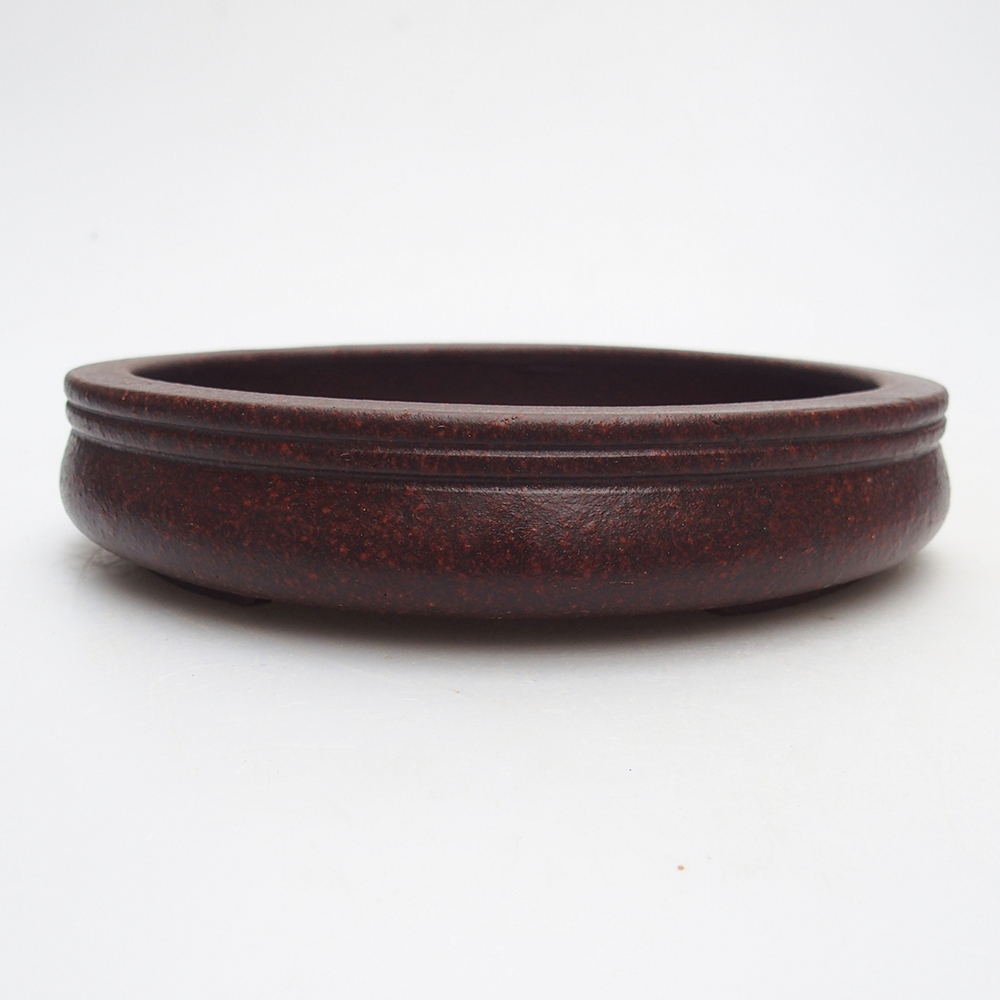 Miska 16 x 16 x 3,5 cm barva hnědočervená