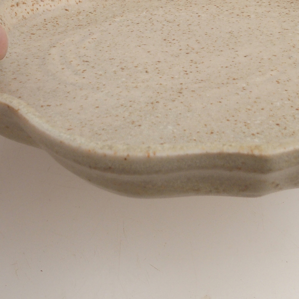Keramická podmiska H06 - 14 x 14 x 1,5 cm  - béžová