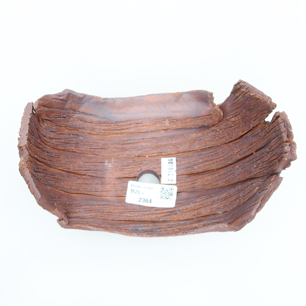 Keramická Skořápka  17 x 11,5 x 11,5 cm , barva hnědá