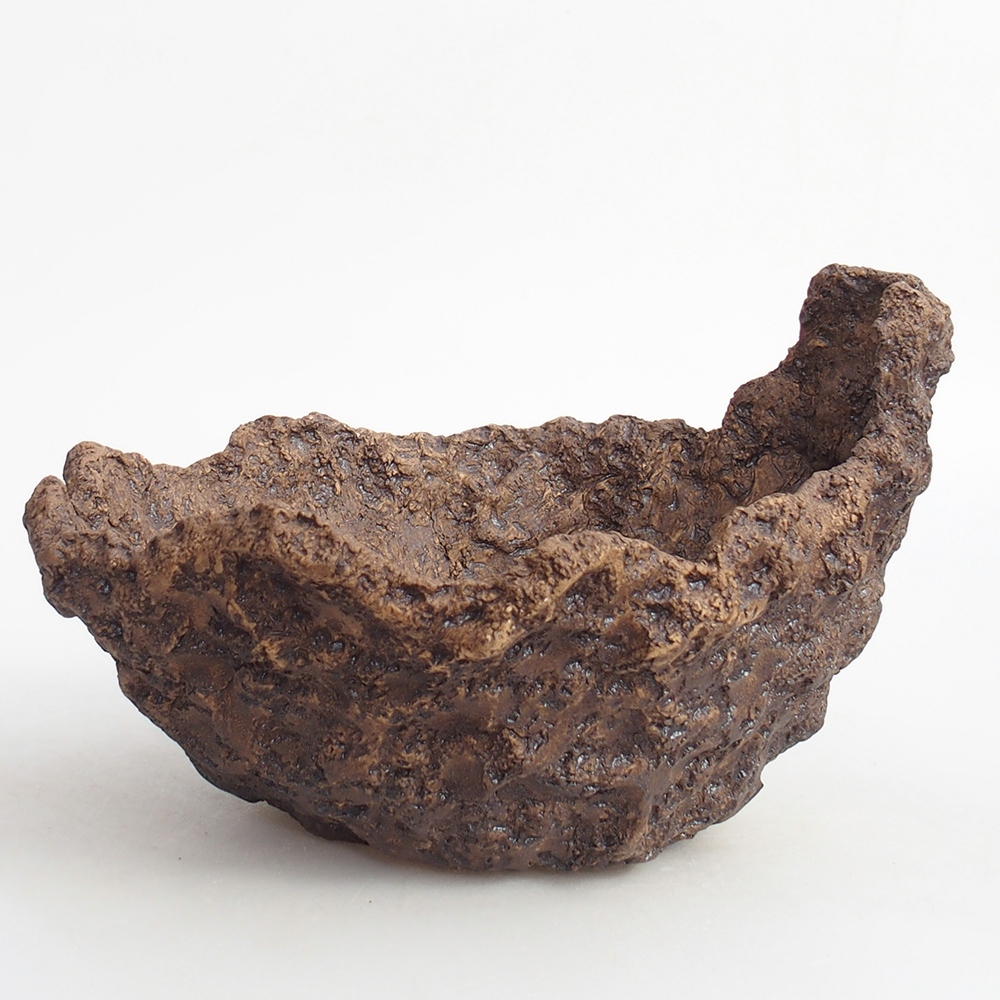 Keramická Skořápka 19 x 15 x 14 cm , barva hnědá