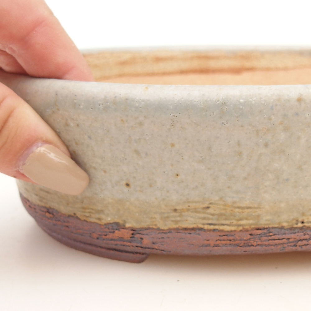 Bonsai miska 19,5 x 15,5 x 6 cm , barva modrá