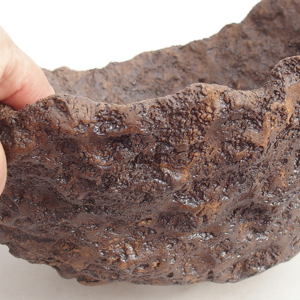 Keramická Skořápka 24 x 22 x 22 cm , barva hnědá