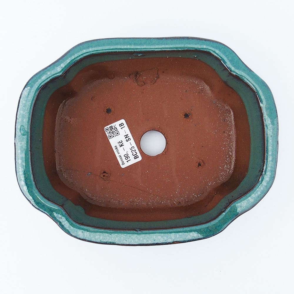 Miska 20 x 16 x 6,5  cm barva zelenomodrá