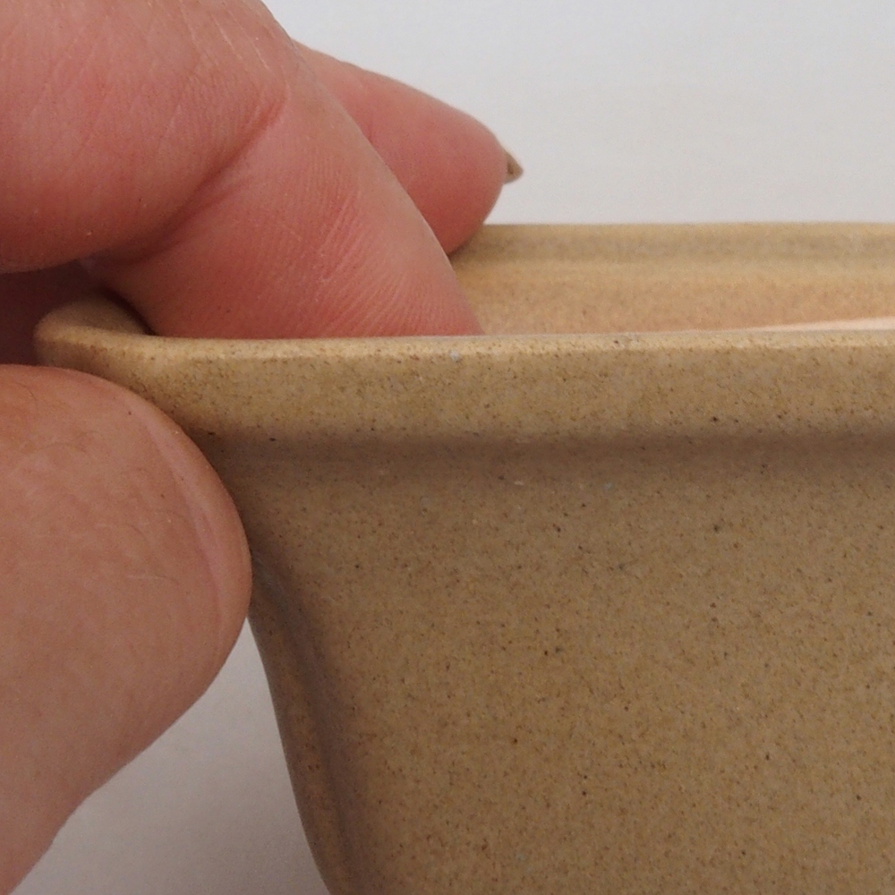 Mini bonsai miska 7,5 x 7,5 x 4,5 cm, barva hnědá