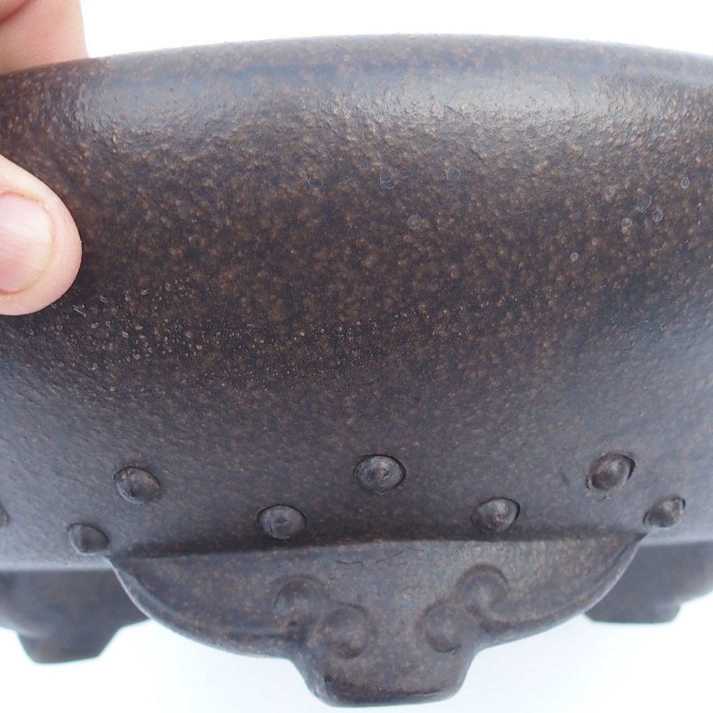Miska 29 x 29 x 9,5 cm barva hnědookrová