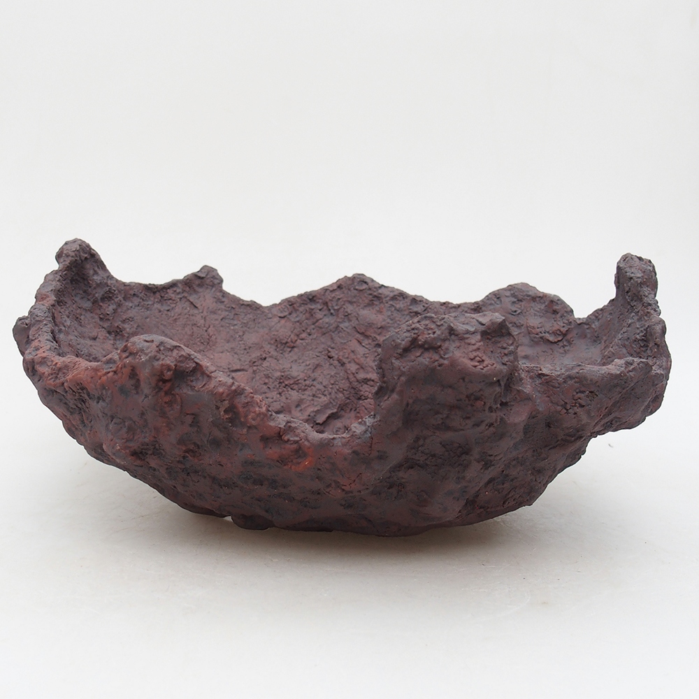Keramická Skořápka  26 x 21 x 10 cm , barva hnědá