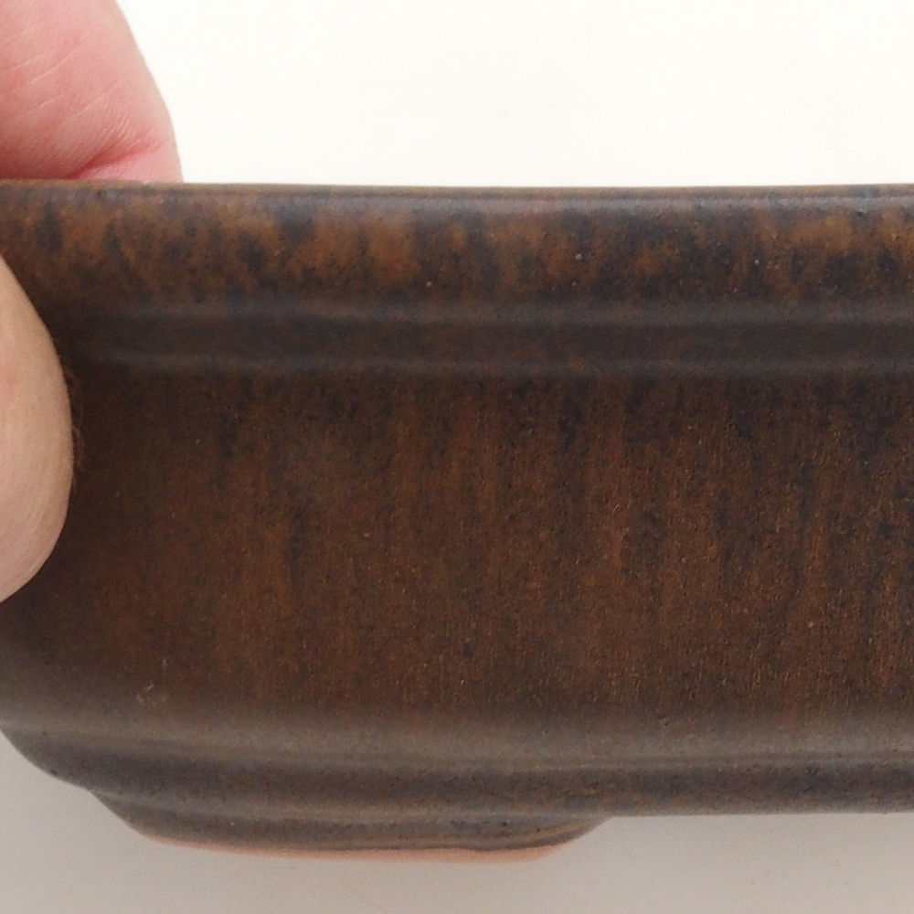 Bonsai miska H25 - 23 x 17 x 5,5 cm. - hnědá