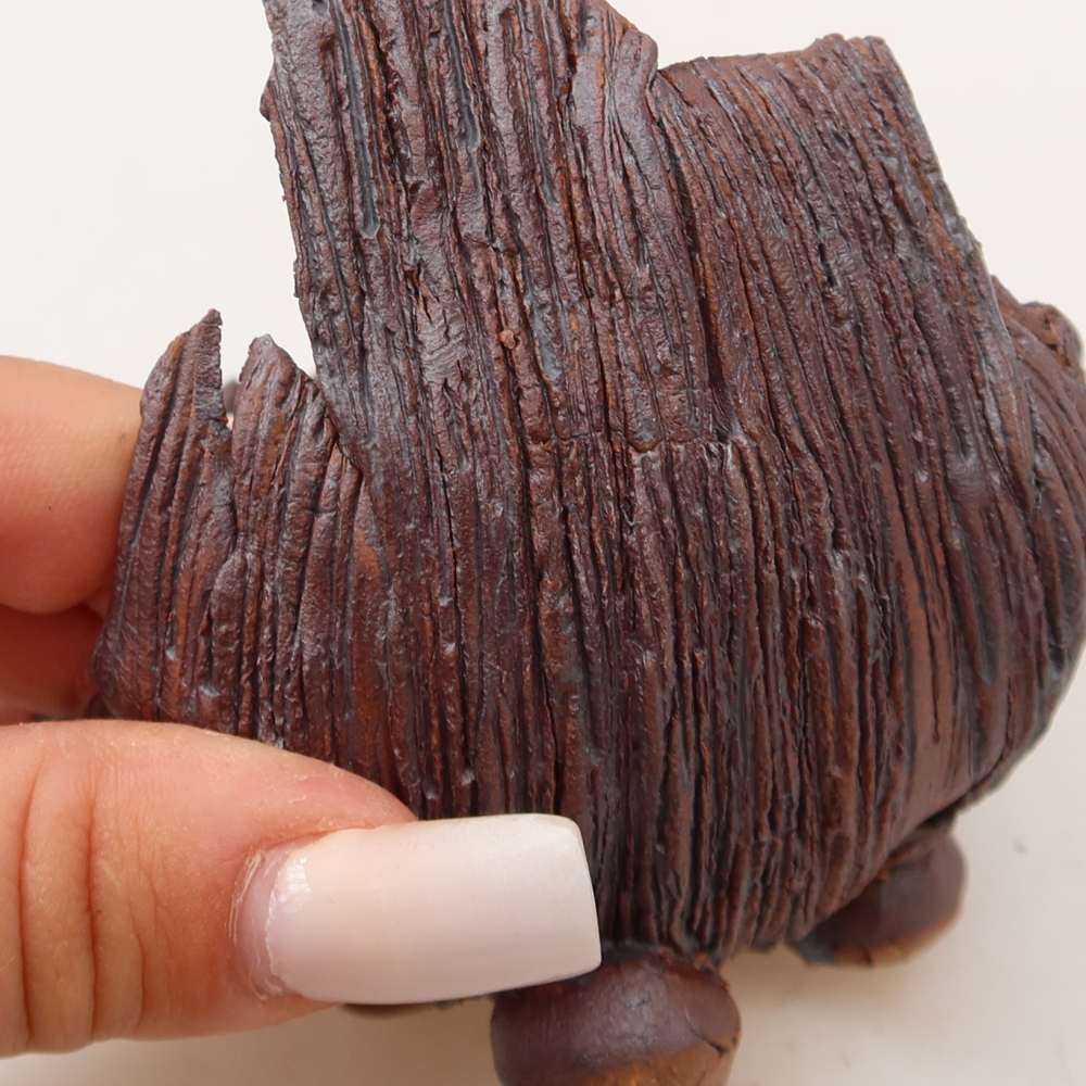 Keramická Skořápka  9,5 x 8,5 x 9 cm , barva hnědá