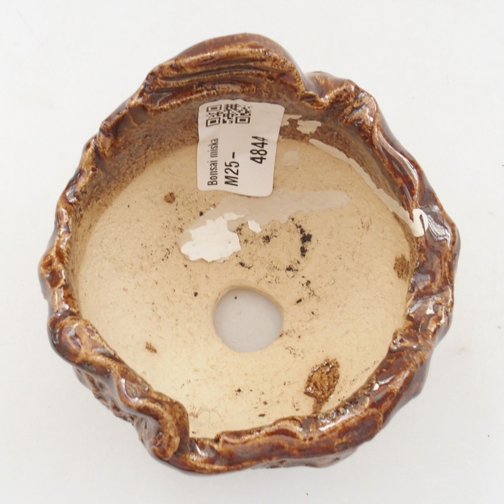 Keramická Skořápka  7 x 7 x 7,5 cm , barva hnědá