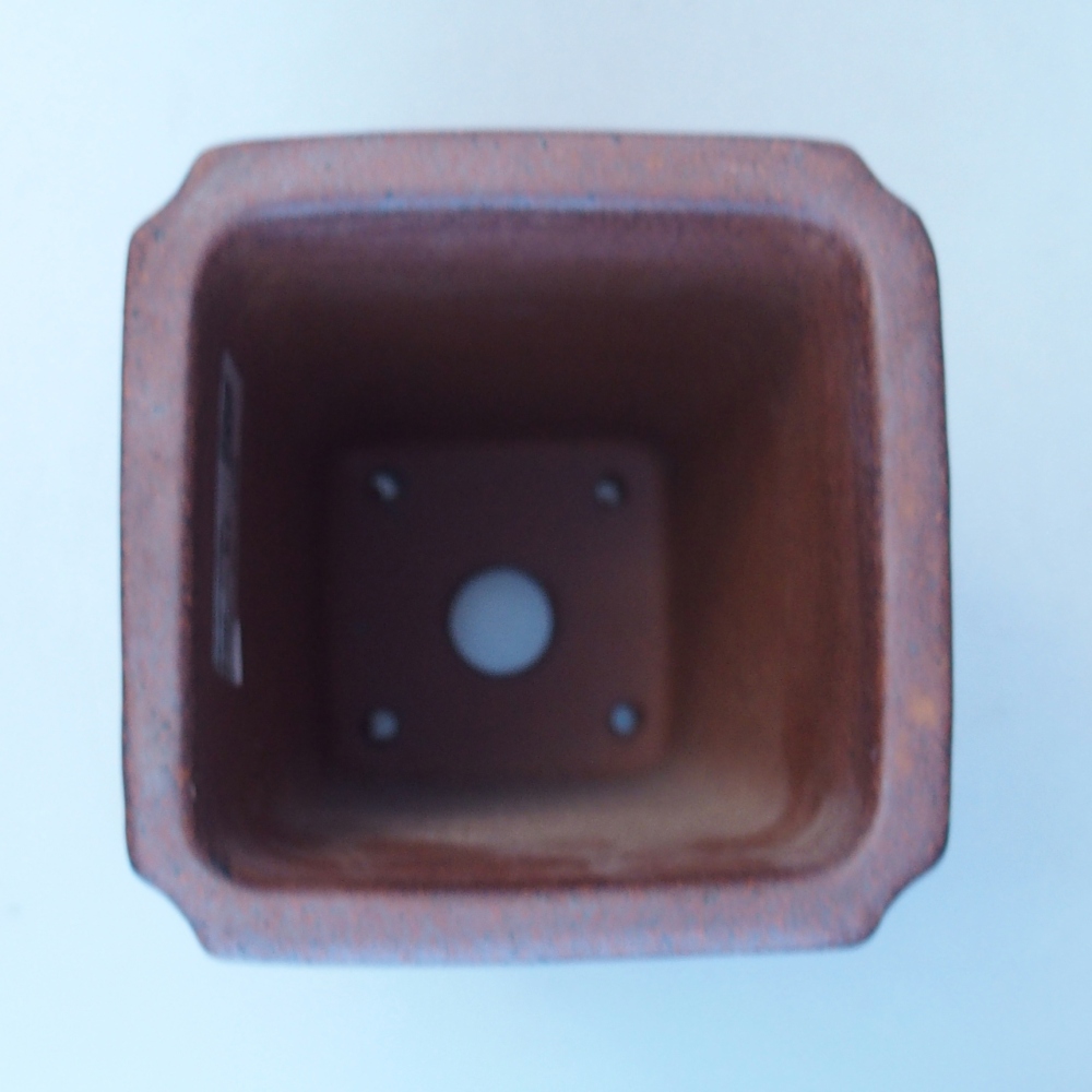 Miska 9,5 x 9,5 x 18,5 cm barva hnědá
