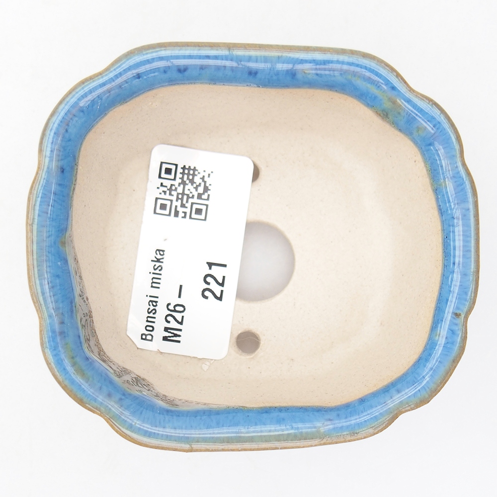 Mini bonsai miska 7,5 x 7 x 3 cm, barva modrá